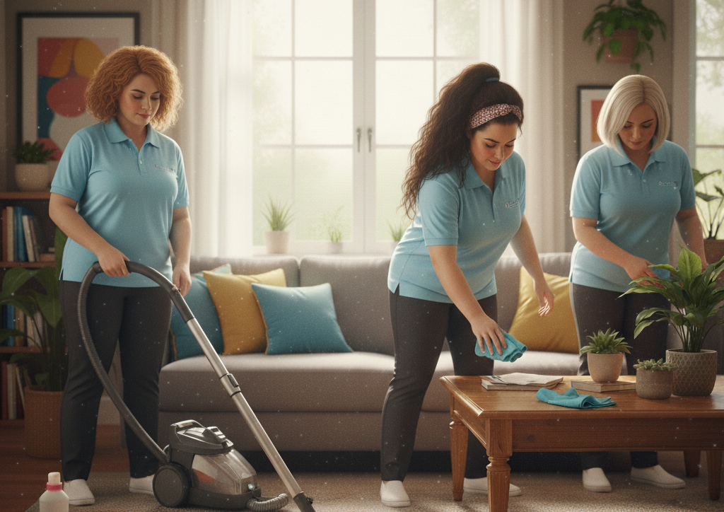 Monique and her cleaning team